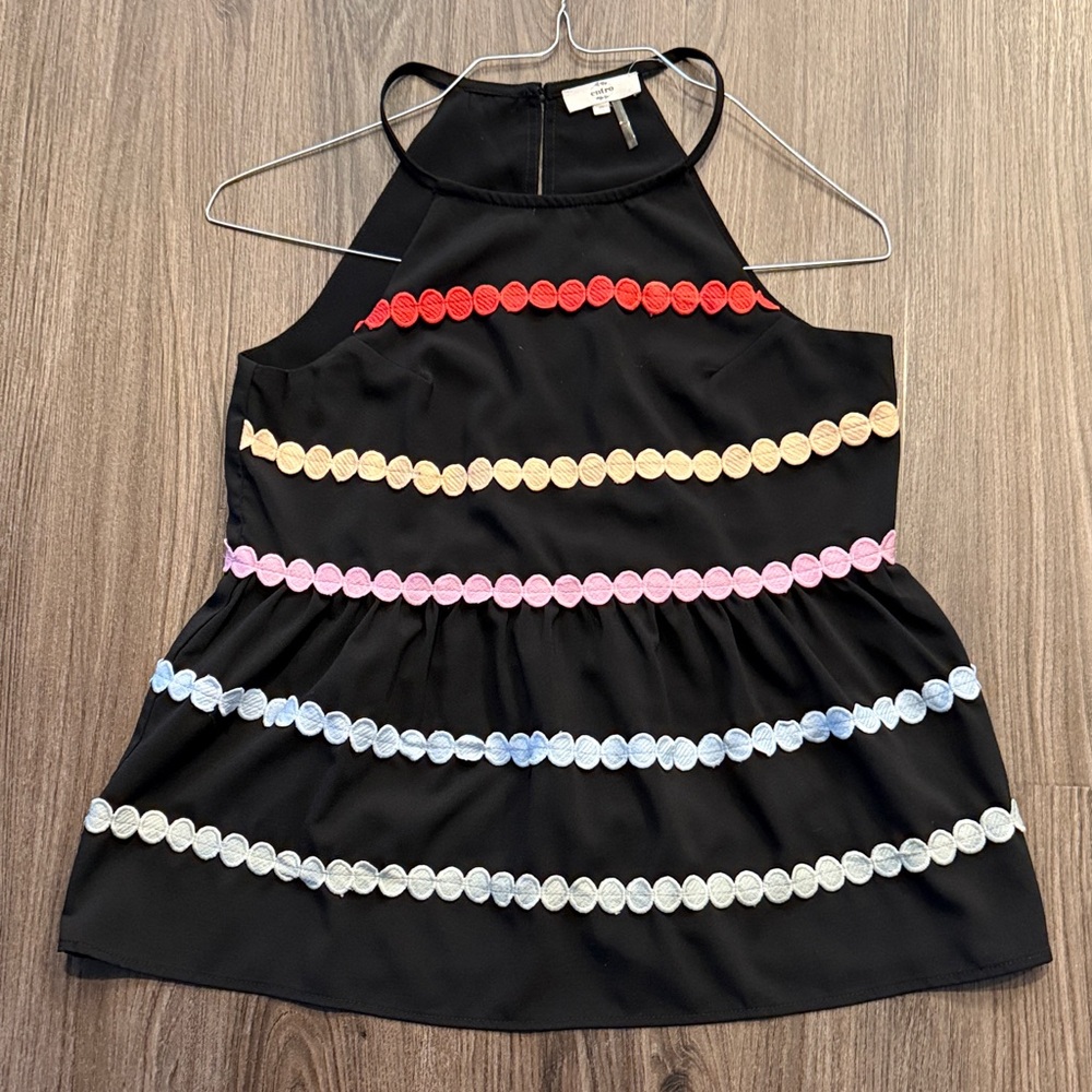 Entro Black Halter Top